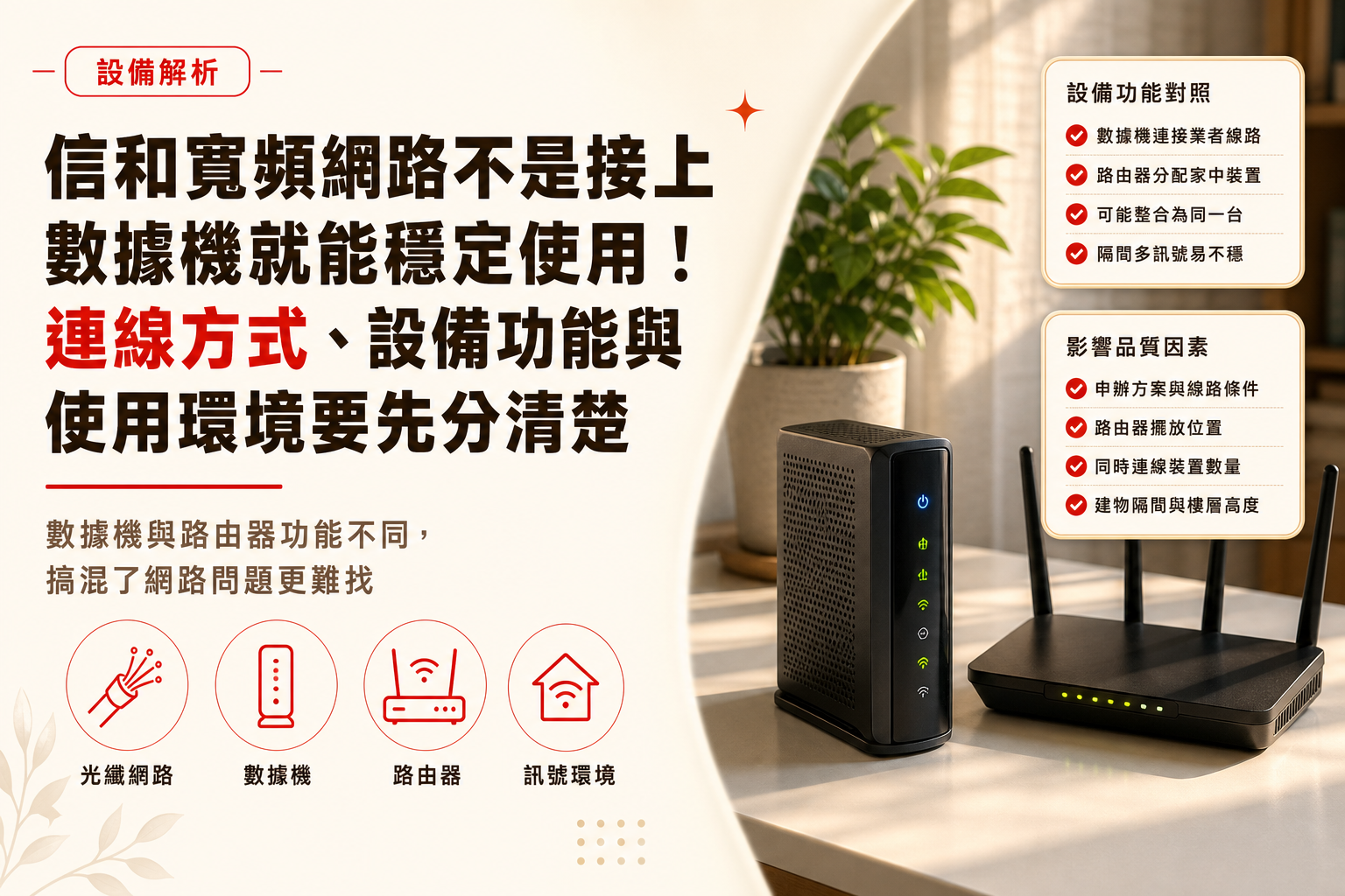 信和寬頻是什麼?不是能上網就代表連線方式都一樣!寬頻網路、設備與帳號密碼一次整理-1