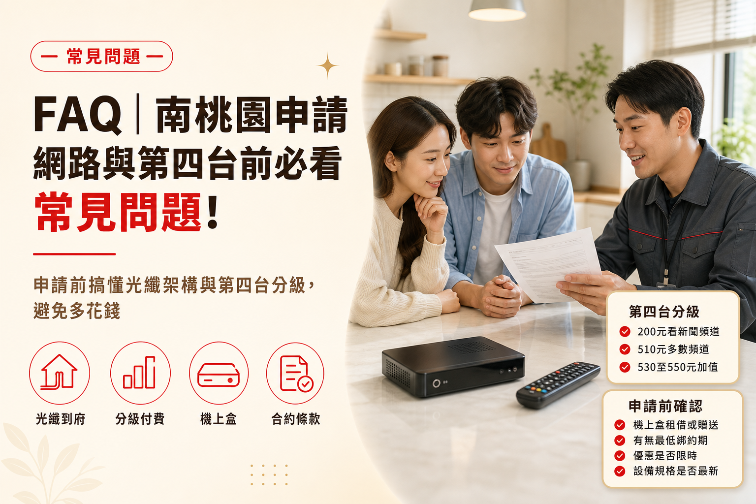 南桃園地區別再亂牽網路!2026光纖網路與第四台申請前必看-2